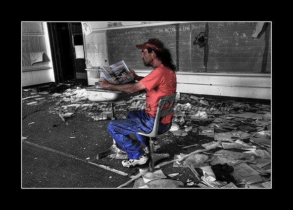 Larry Stevens, Amboy caretaker / historian
